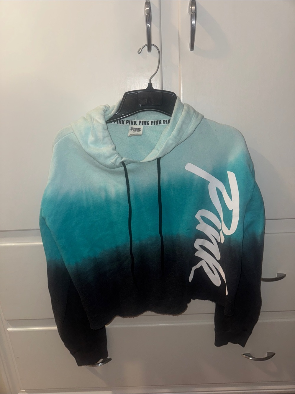 Victoria's Secret PINK Mint Blue Cozy Hoodie